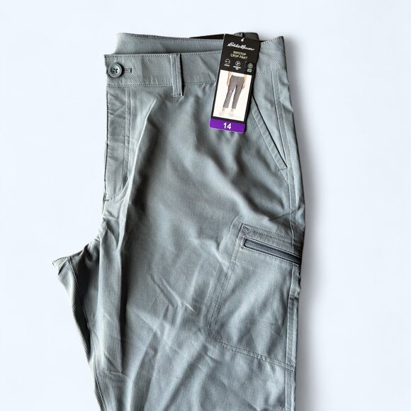 Eddie Bauer Women's Ripstop Capri Gray Size 14 - Picture 9 of 12